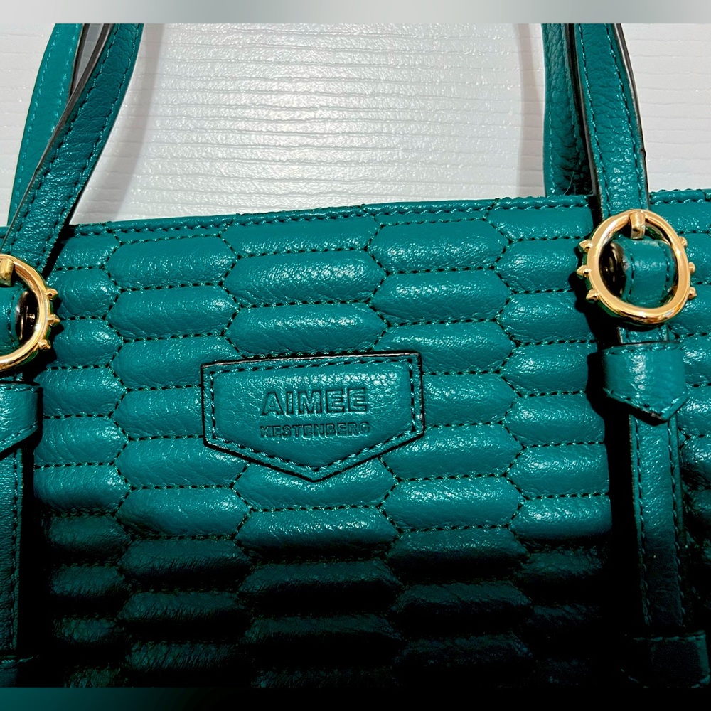 AIMEE KESTENSBERG designer hand bag teal green